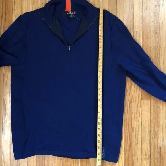 Ralph Lauren RLX performance wind blocking sweater navy blue men’s L - Picture 5 of 8